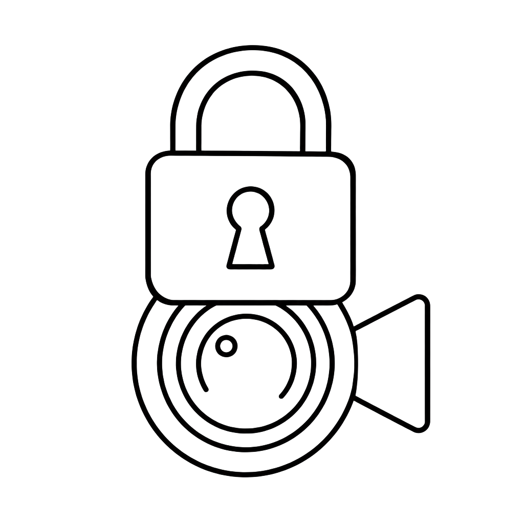 A lock over a camera